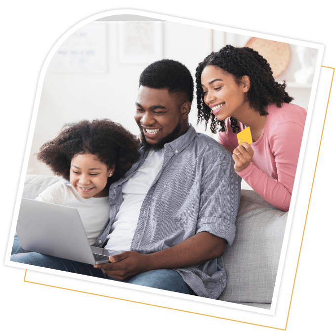 Family engaged in learning